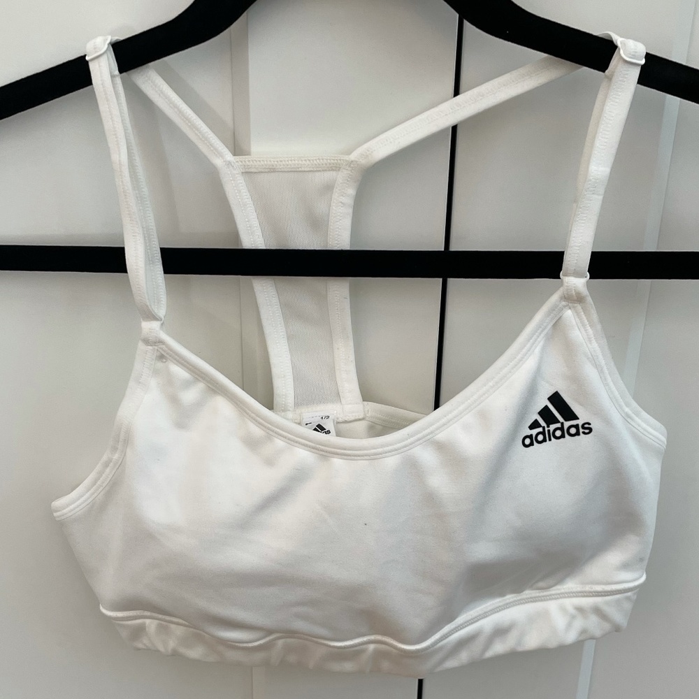 Adidas Climacool Sports Bra in White (Size Small)